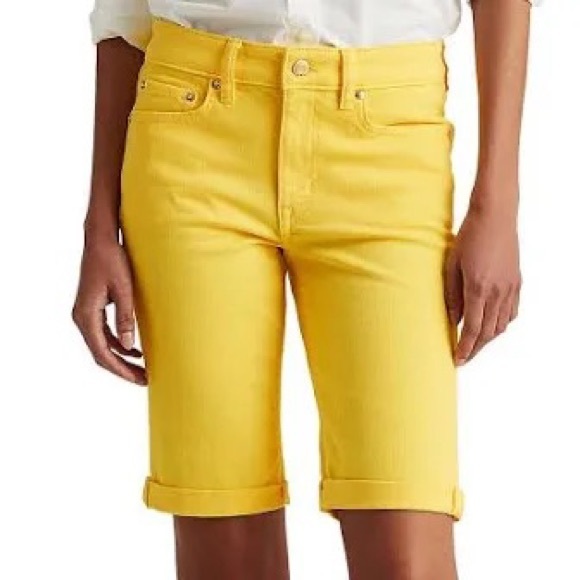 Lauren Ralph Lauren Pants - NWOT Lauren Ralph Lauren Sunshine Yellow Bermuda Shorts - Women’s Size 6